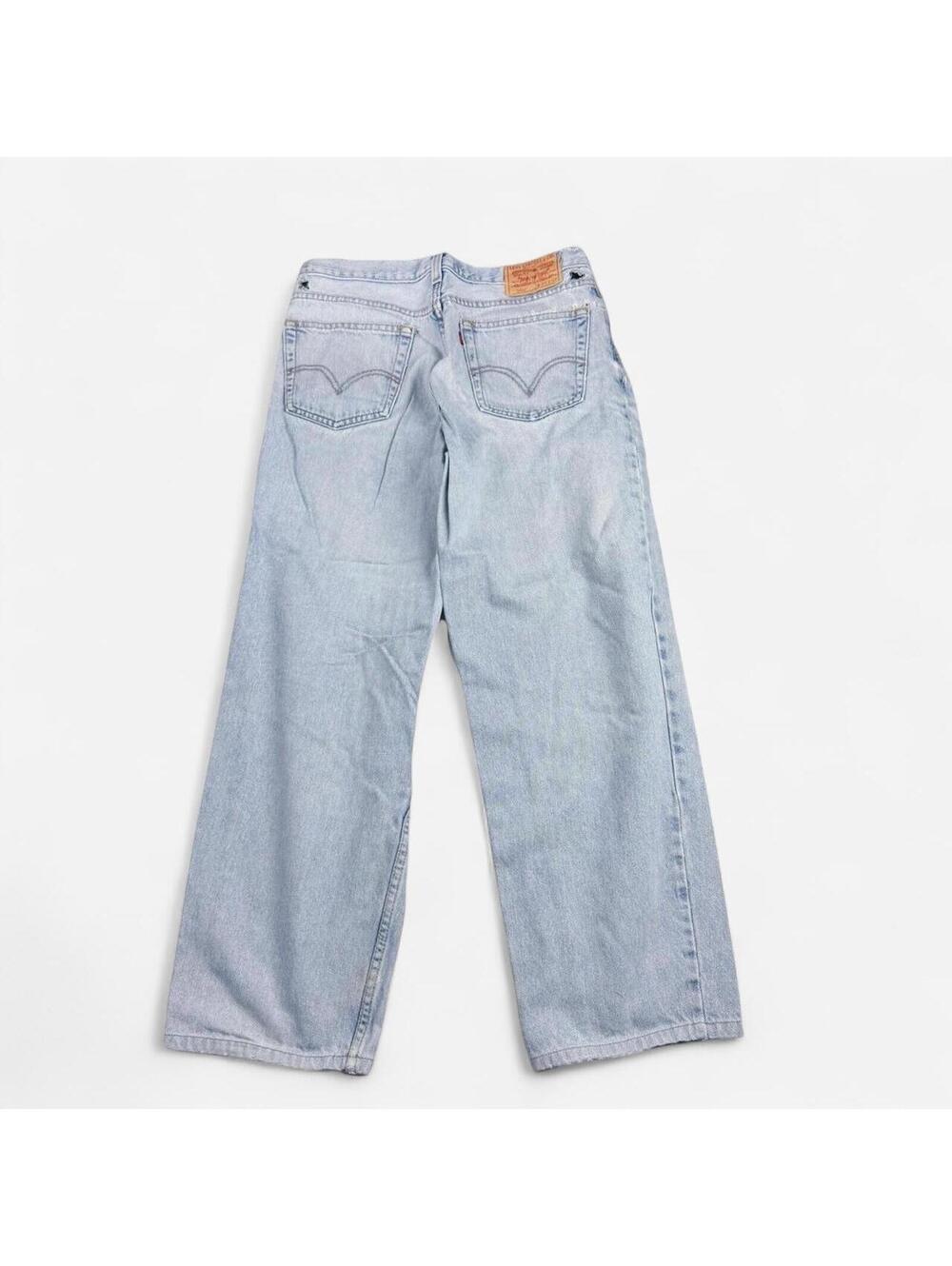Vtg Levis Comfort Fit Mens Light Wash Jeans Orange Tab Straight Leg Faded Denim